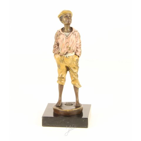 whistling boy figurine