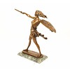 Bronze sculpture of an amazon with sword and shield