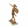 Bronze sculpture of an amazon with sword and shield