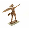 Bronze sculpture of an amazon with sword and shield