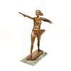 Bronze sculpture of an amazon with sword and shield