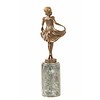 Bronze sculpture of a little ballerina