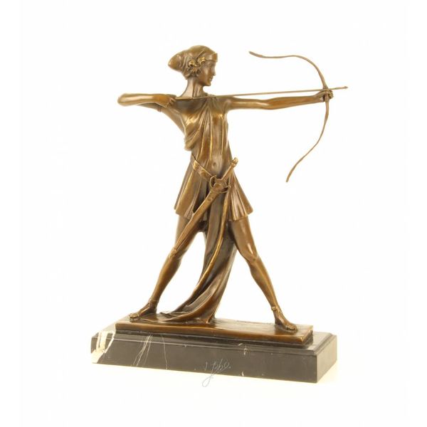  Bronze sculpture of Diana the huntress