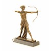 Bronze sculpture of Diana the huntress