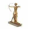 Bronze sculpture of Diana the huntress