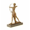 Bronze sculpture of Diana the huntress