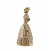 Bronze table bell of an elegant lady in 19th century clothing