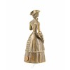 Bronze table bell of an elegant lady in 19th century clothing