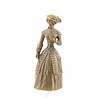 Bronze table bell of an elegant lady in 19th century clothing