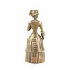 Bronze table bell of an elegant lady in 19th century clothing