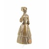 Bronze table bell of an elegant lady in 19th century clothing