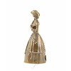 Bronze table bell of an elegant lady in 19th century clothing