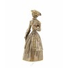 Bronze table bell of an elegant lady in 19th century clothing