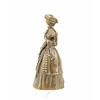 Bronze table bell of an elegant lady in 19th century clothing