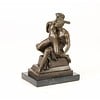 Bronze sculpture of a couple making love