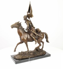 Bronze military and hunting sculptures