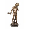 Bronzen beeld van de Griekse god Pan