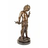 Bronzen beeld van de Griekse god Pan