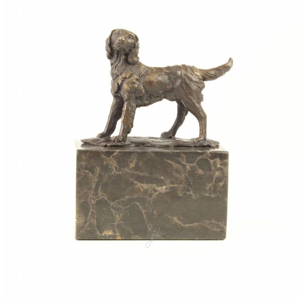  Bronze sculpture of a standing dog