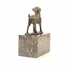 Bronze sculpture of a standing dog