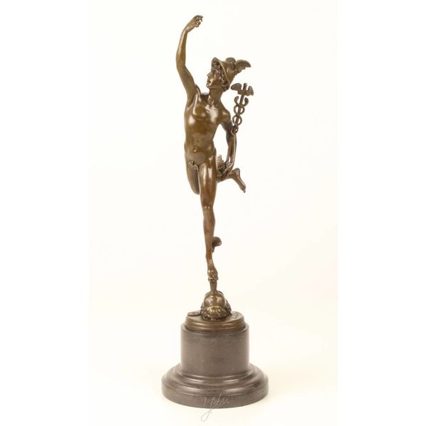  A bronze sculpture of Mercury