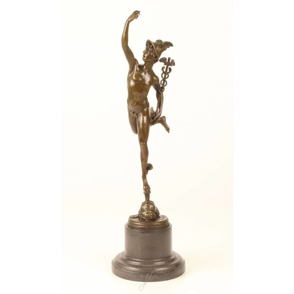  Een bronzen sculptuur van Mercury