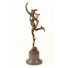 A bronze sculpture of Mercury