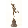 A bronze sculpture of Mercury