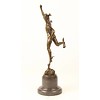 A bronze sculpture of Mercury