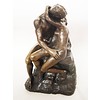 A bronze sculpture of 'The 'Kiss' after Rodin