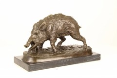 Bronze animal sculptures