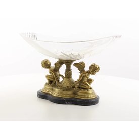  A bronze mounted glass bowl