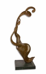 Abstract and modern bronze sculptures