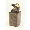 Bronze sculpture of a sitting Panda bear