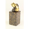 Bronze sculpture of a sitting Panda bear