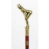 A walking stick with female nude bronze grip