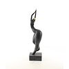 A Modernist bronze sculpture of a dancing female