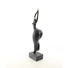 A Modernist bronze sculpture of a dancing female