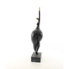 A Modernist bronze sculpture of a dancing female