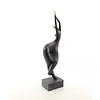 A Modernist bronze sculpture of a dancing female