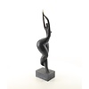 A Modernist bronze sculpture of a dancing female