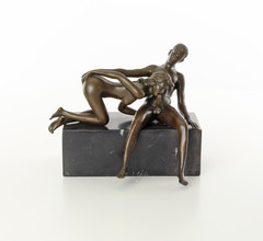 Erotic bronze sculptures