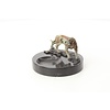 A hunting hound mounted on a marble ashtray