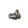 A hunting hound mounted on a marble ashtray