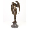 A bronze sculpture of the Winged Night