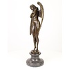 A bronze sculpture of the Winged Night