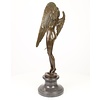 A bronze sculpture of the Winged Night