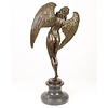 A bronze sculpture of the Winged Night