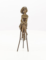 Producten getagd met bronze figurine lady on barstool