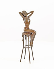 Producten getagd met female nude on barstool sculpture